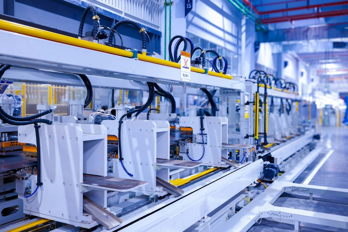 Automated electronics production line